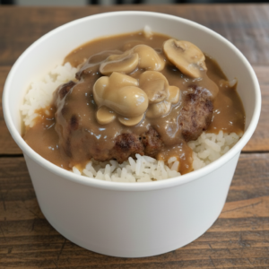 Salisbury Steak Rice Bowl